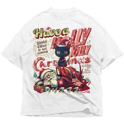 Have A Holly Jolly Japan Christmas Harajuku Style Unisex Yokai T-Shirt