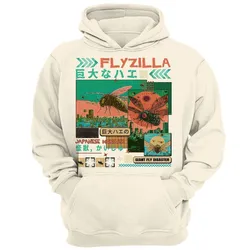 Japan Flyzilla Monster 2000s Vintage Japanese Hoodie