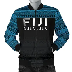 Fiji Bomber Jacket - Fiji Bulabula Tapa Patterns - Men