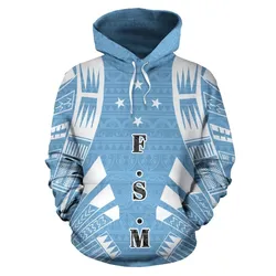 Alohawaii Clothing - Hoodie The Federated States of Micronesia All Over - Tattoo Style - BN01