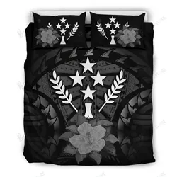 Kosrae Gray Hibiscus The Sun Justice Bedding Set Bedroom Decor