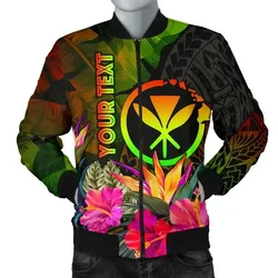 FamilyGater Jacket - Bomber Jacket Polynesian Hawaii Kanaka Maoli Polynesian Personalised - Hibiscus and Banana Leaves - BN15