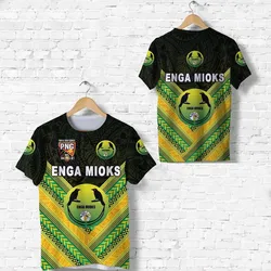 Papua New Guinea Enga Mioks T shirt Rugby Original Style Black LT8