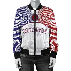 FamilyGater Jacket - Kanaka Waianae High School Women's Bomber Jacket \bDemodern Style AH JH