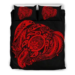 Alohawaii Bedding Set Turtle Hibiscus Polynesian Bedding Set Simple Red Ah J7 Dhc1712751Dd