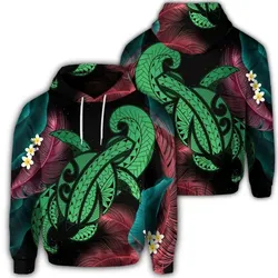 Alohawaii Hoodie - Hawaiian Turtle Polynesian Tropical Hoodie - Ghia Style Green - AH - J4R