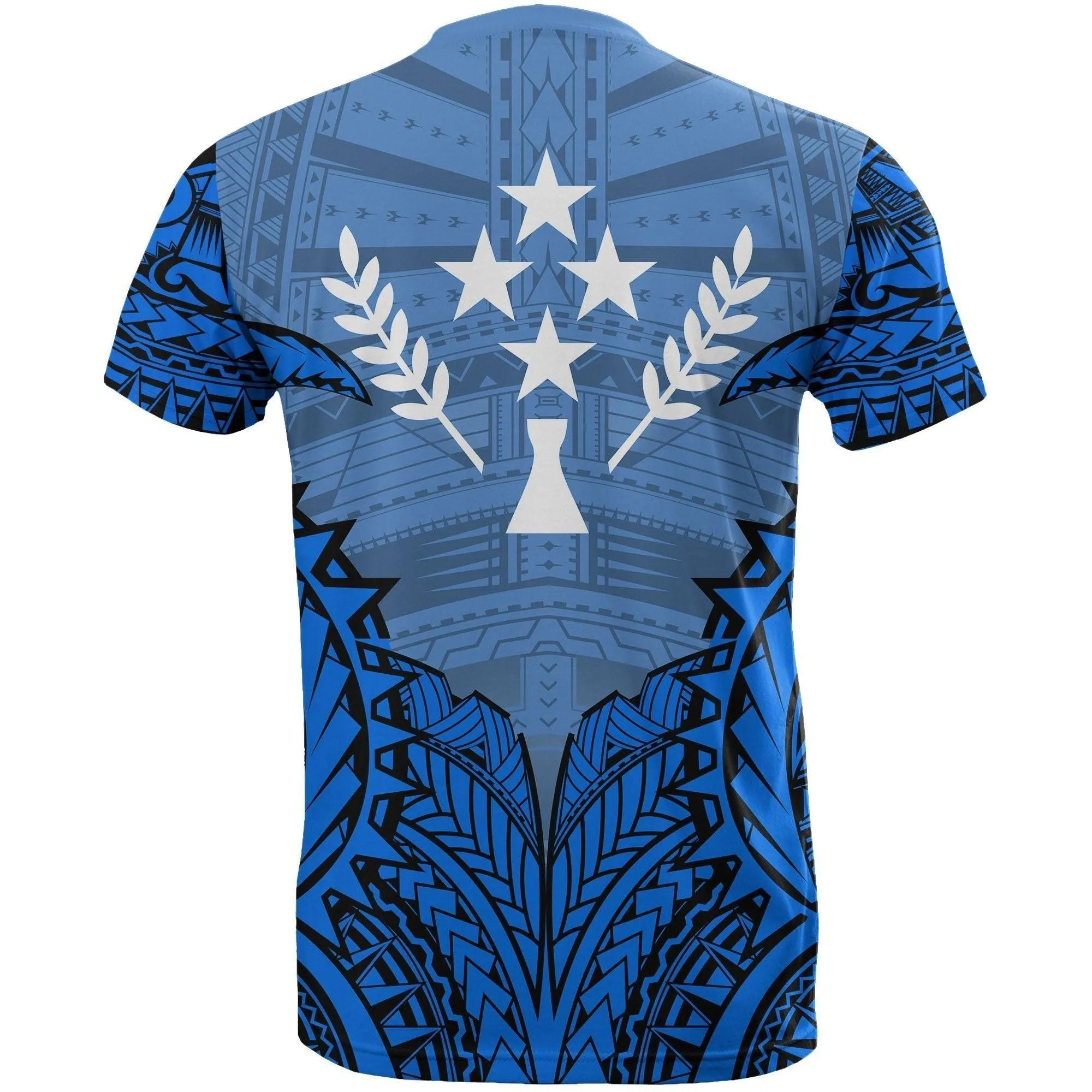 Kosrae Premium T Shirt - Kosrae Flag Polynesian Tattoo