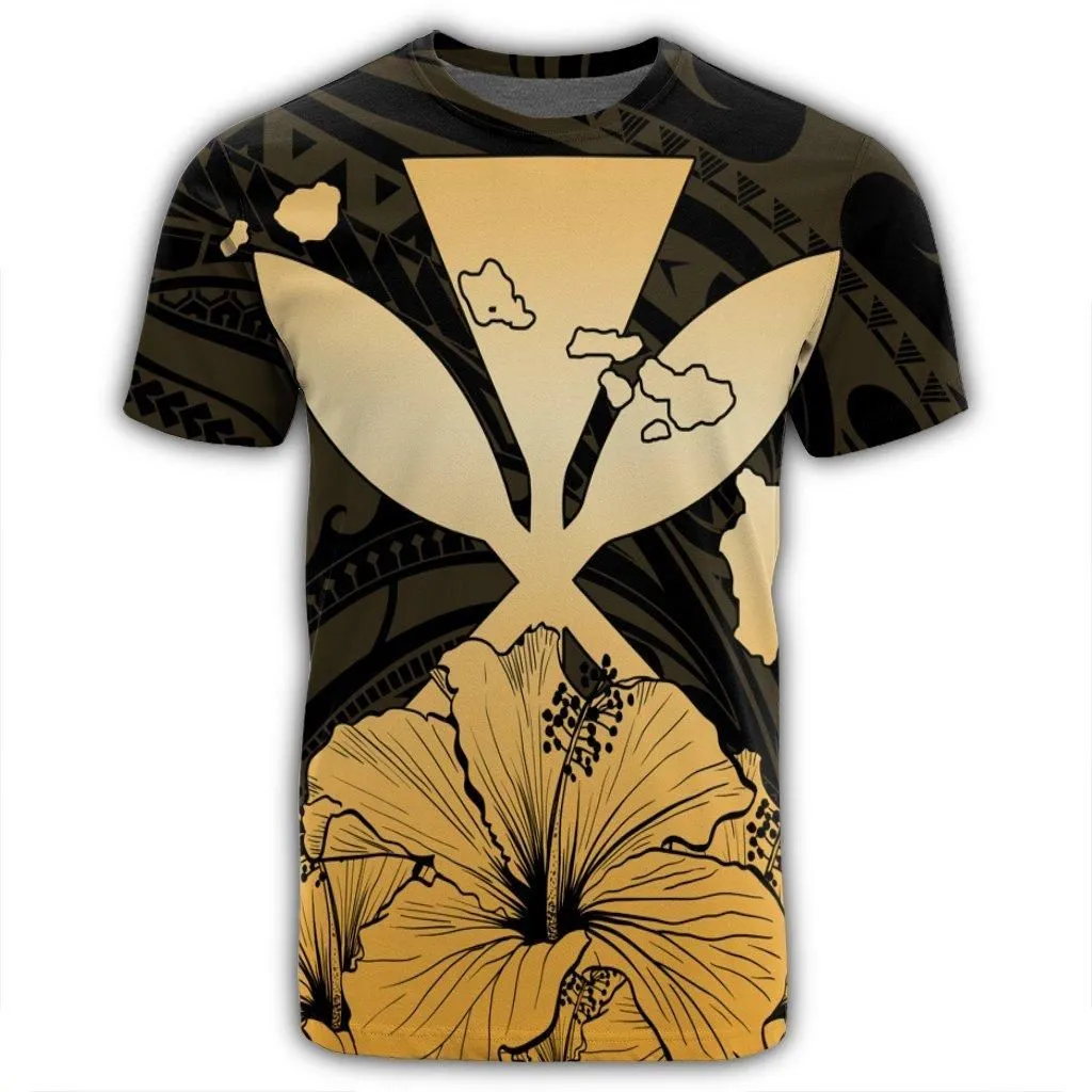 Hawaiian Kanaka T-Shirt Hibiscus Polynesian Love - AH