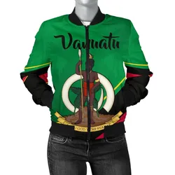 Vanuatu Womens Bomber Jacket Simple Style