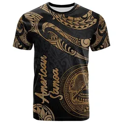 American Samoa Polynesian T Shirt - Poly Tattoo Gold Version