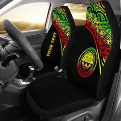 Federated States of Micronesia Car Seat Covers - FSM Seal Polynesian Reggae Curve
