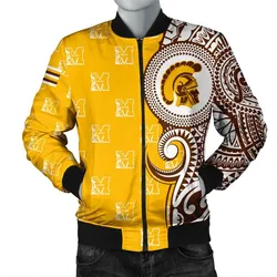 (Personalized) Hawaii Bomber Jacket - Mililani High Tribal Kakau Bomber Jacket AH