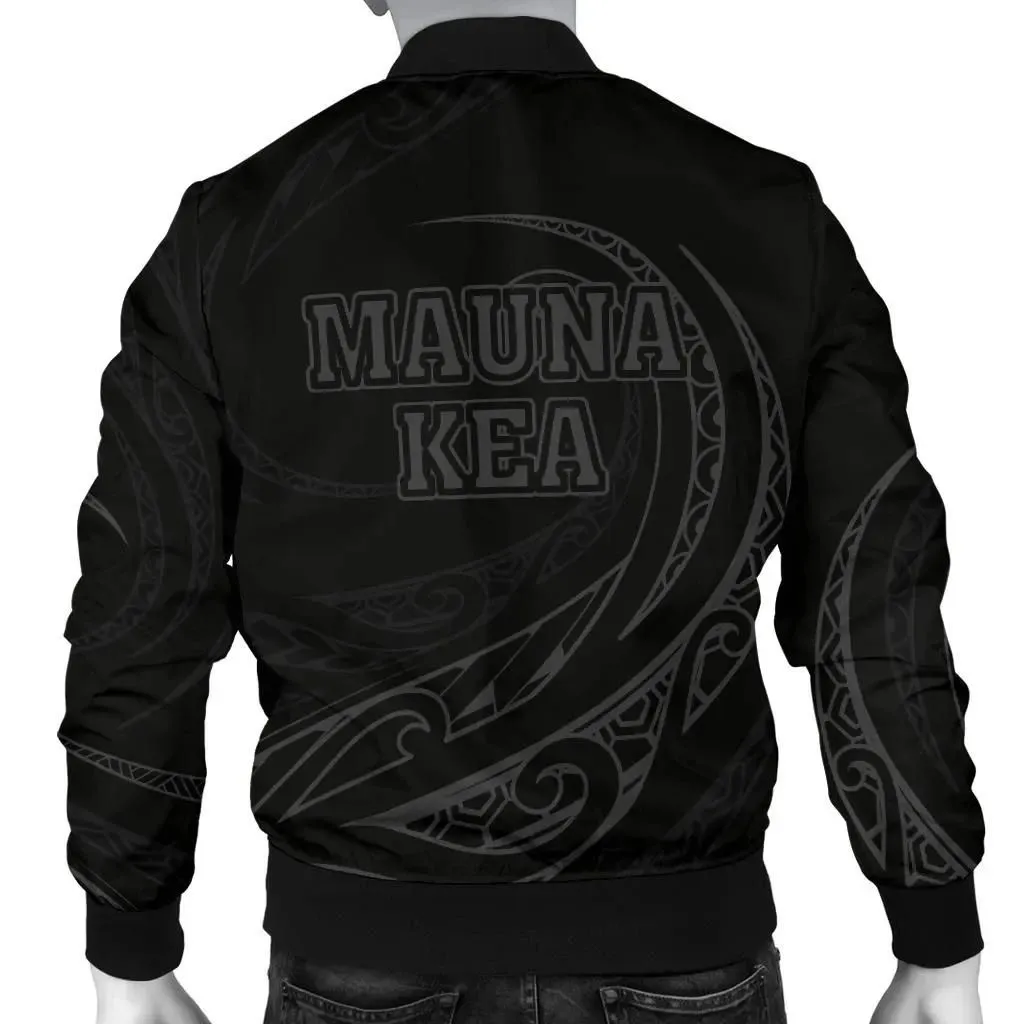 Mauna Kea Polynesian Men√¢‚Ç¨‚Ñ¢s Bomber Jacket - Gray - Frida Style - AH J9