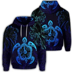 Alohawaii Hoodie - Hawaiian Turtle Hibiscus Coconut Tree Polynesian Hoodie AH - J0R