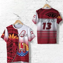 (Custom Personalised) Tahiti Rugby T shirt Impressive - Custom Text and Number