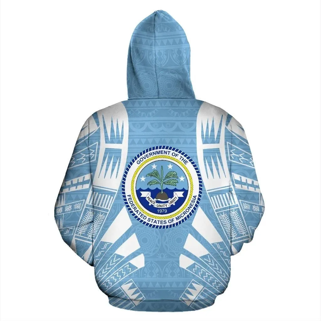 Alohawaii Clothing - Hoodie The Federated States of Micronesia All Over - Tattoo Style - BN01