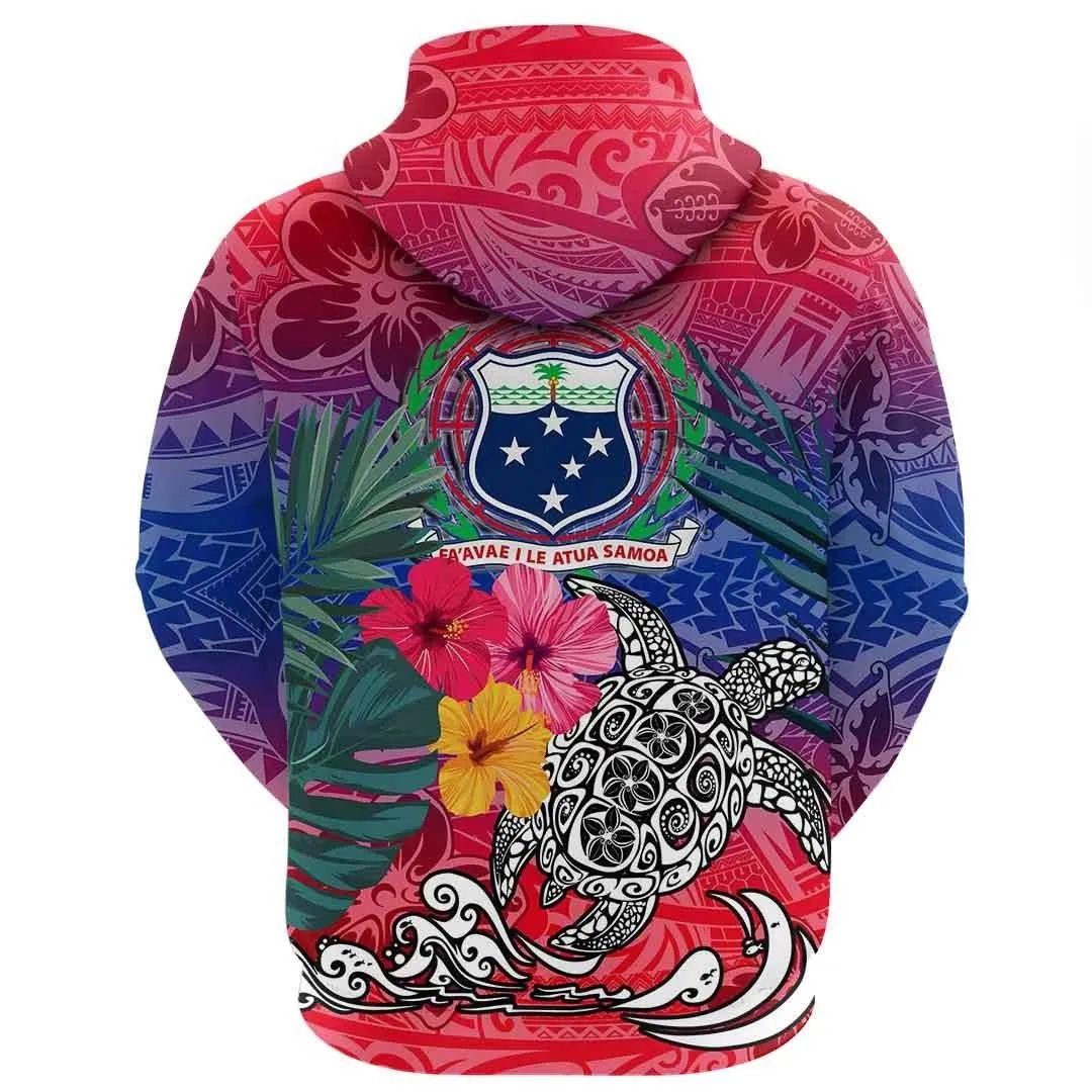 Alohawaii Clothing - Samoa Style Polynesian Tattoo Hoodie A94