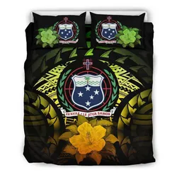 Samoa Reggae Hibiscus Bedding Set Bedroom Decor