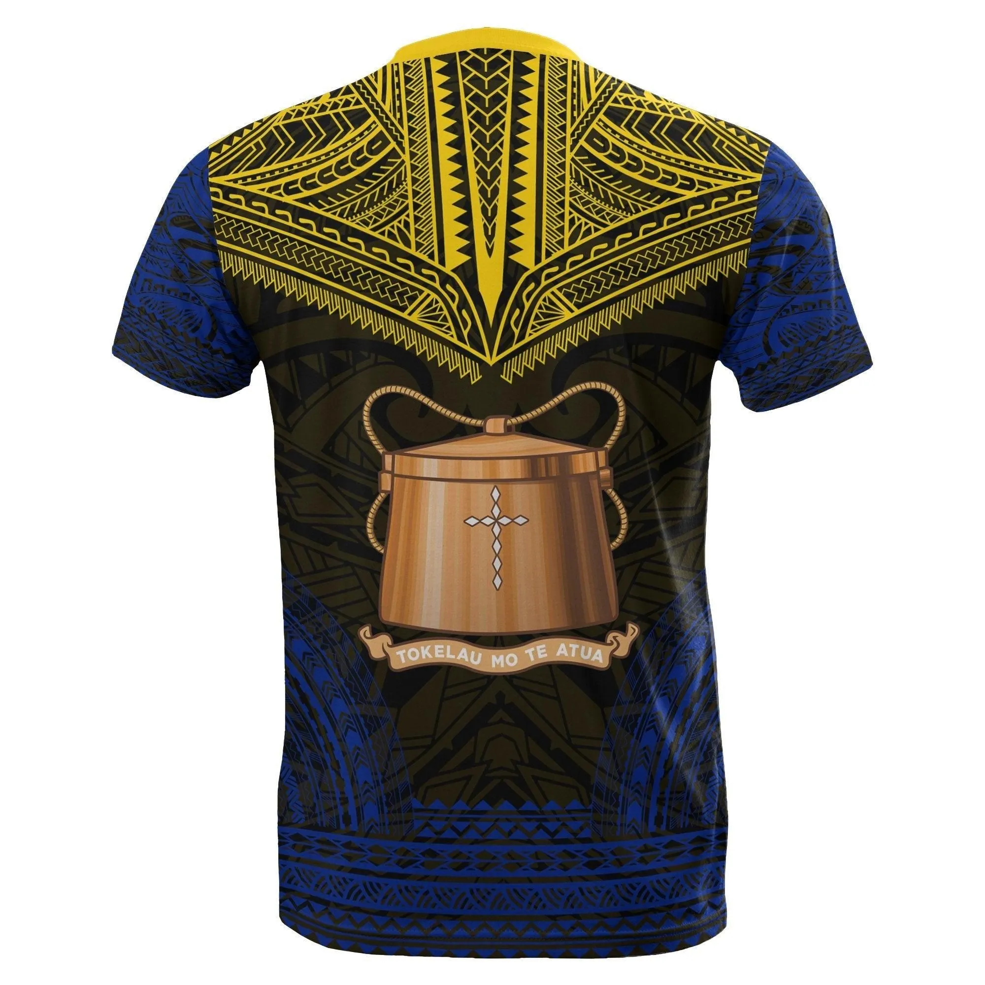 Tokelau All Over T shirt - Tokelau Flag Coat Of Arms Polynesian Tattoo Style