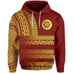 (Custom Personalised) Tonga High School Hoodie Tonga Tattoo Style LT6
