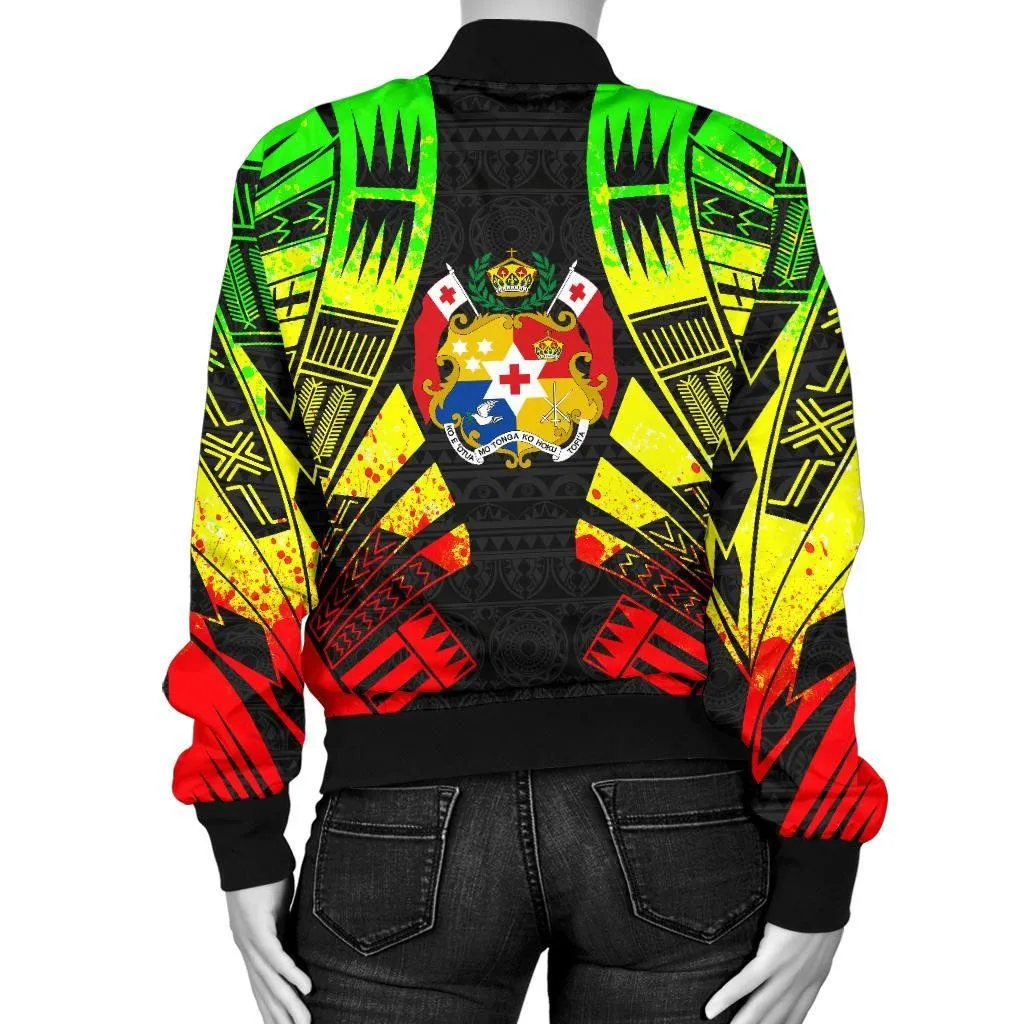 FamilyGater Jacket - Bomber Jacket Tonga Polynesian Tattoo Reggae - BN0110