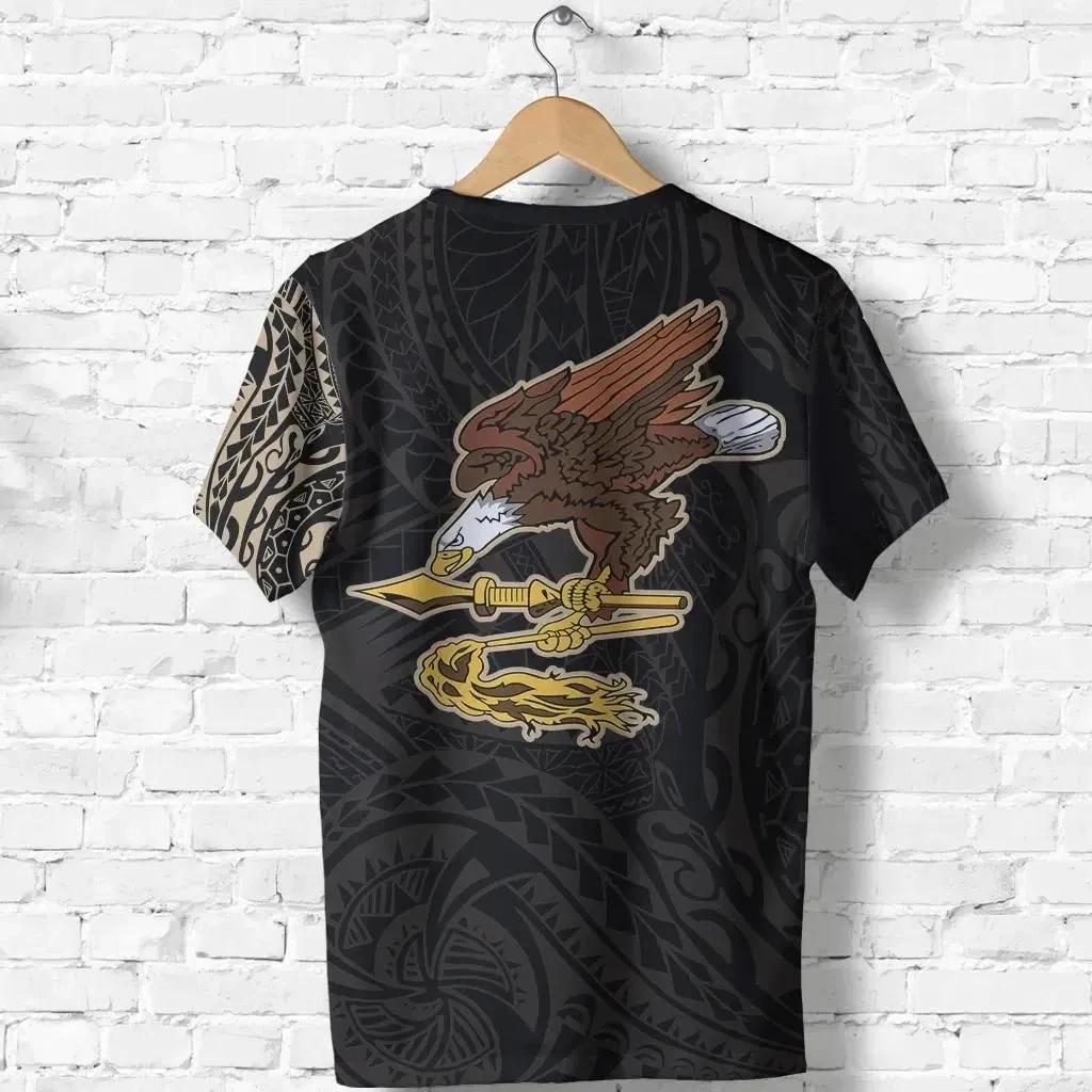 Alohawaii T-Shirt - Tee American Samoa In My Heart Polynesian Tattoo Style A7