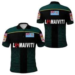 Fiji Lomaiviti Rugby Polo Shirt Simple Vibes LT8