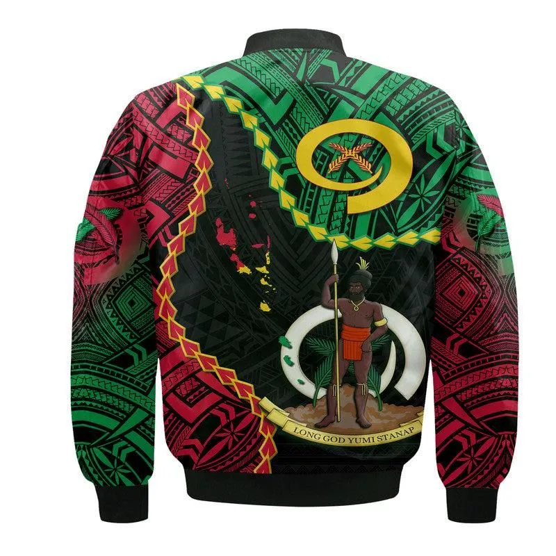 Vanuatu 42nd Anniversary Bomber Jacket Tugeta Yumi Selebretem Indipendens Dei LT9