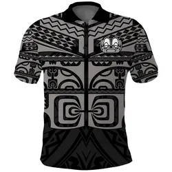 Custom Personalised Marquesas Islands Polo Shirt - Marquesas Tattoo Gray Special LT13