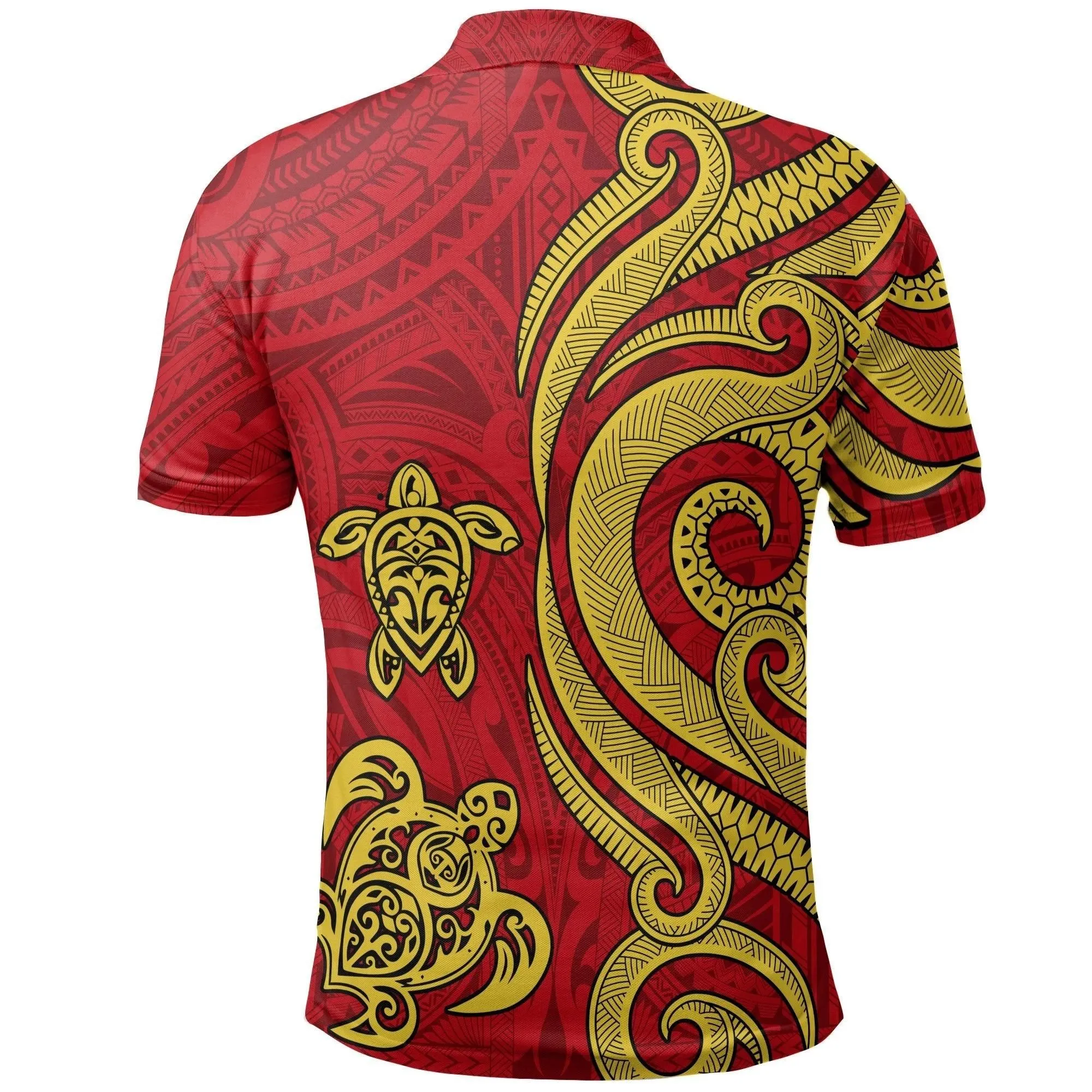 Hawaii Turtle Polo Shirt, Polynesian Tattoo Golf Shirt BN11