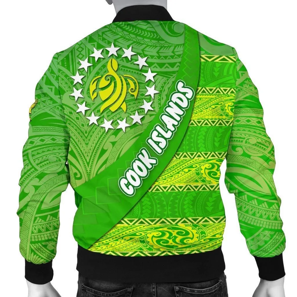 Cook Islands Men Bomber Jacket Polynesian Victorian Vibes