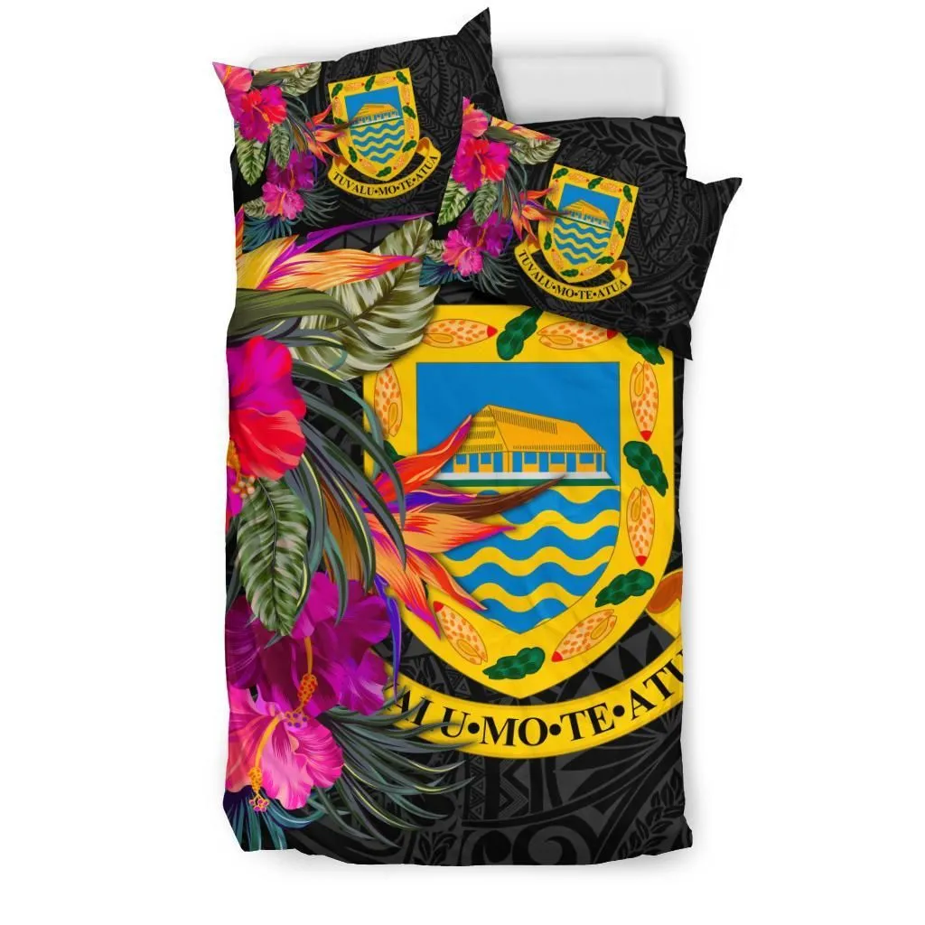 Tuvalu Bedding Set - Hibiscus Polynesian Pattern
