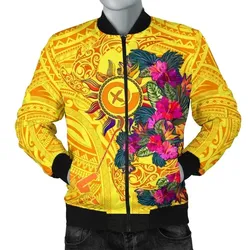 FamilyGater Jacket - Bomber Jacket Vanuatu - Vanuatu Symbols With Hibiscus - BN17