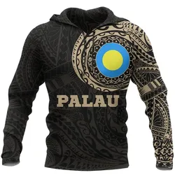 Alohawaii Clothing - Hoodie Palau In My Heart Tattoo Style A7