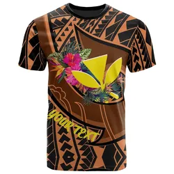 Hawaii Kanaka Maoli Personalised T Shirt - Polynesian Hook And Hibiscus