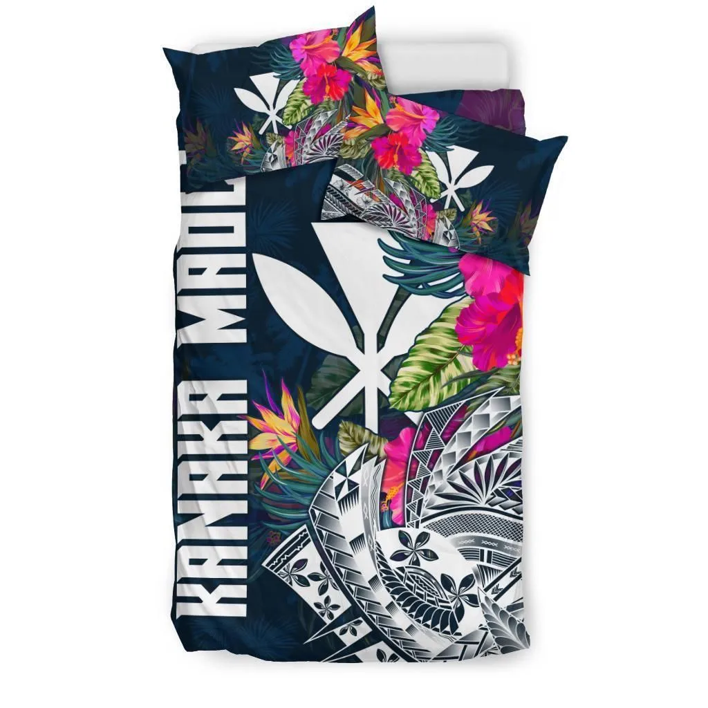 Polynesian Bedding - Hawaii Duvet Cover Polynesian Hibiscus with Summer Vibes
