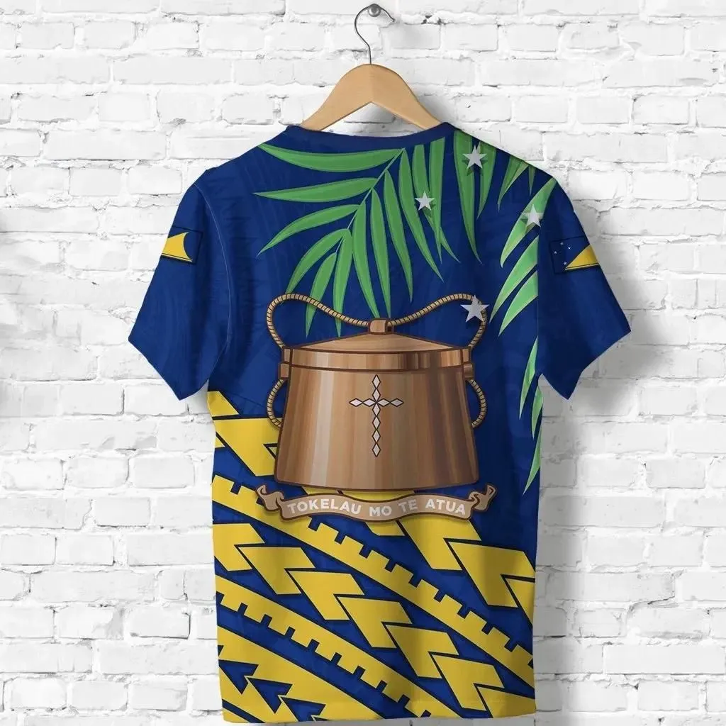 Tokelau Rugby T Shirt Coconut Leaves K13