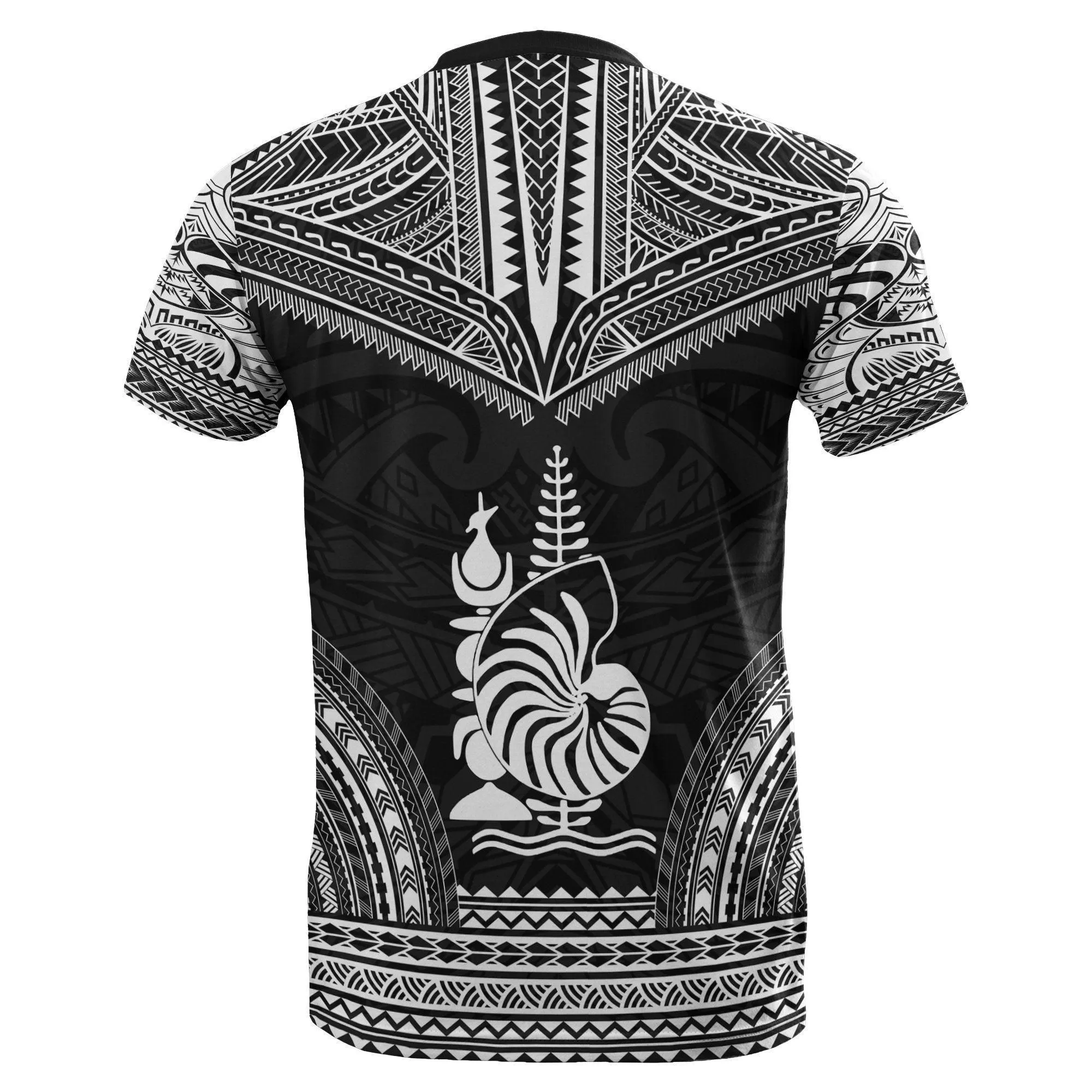 New Caledonia All Over T shirt - New Caledonia Coat Of Arms Polynesian Tattoo