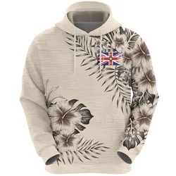 Niue Hoodie The Beige Hibiscus No