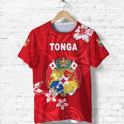 Mate Maa Tonga Rugby T shirt Polynesian Unique Vibes - Full Red