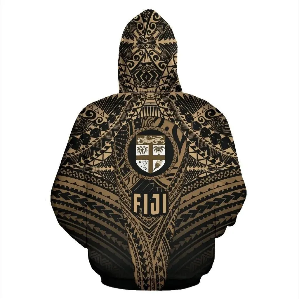 Fiji Hoodie Polynesian Tattoo Pullover Hoodie Th5
