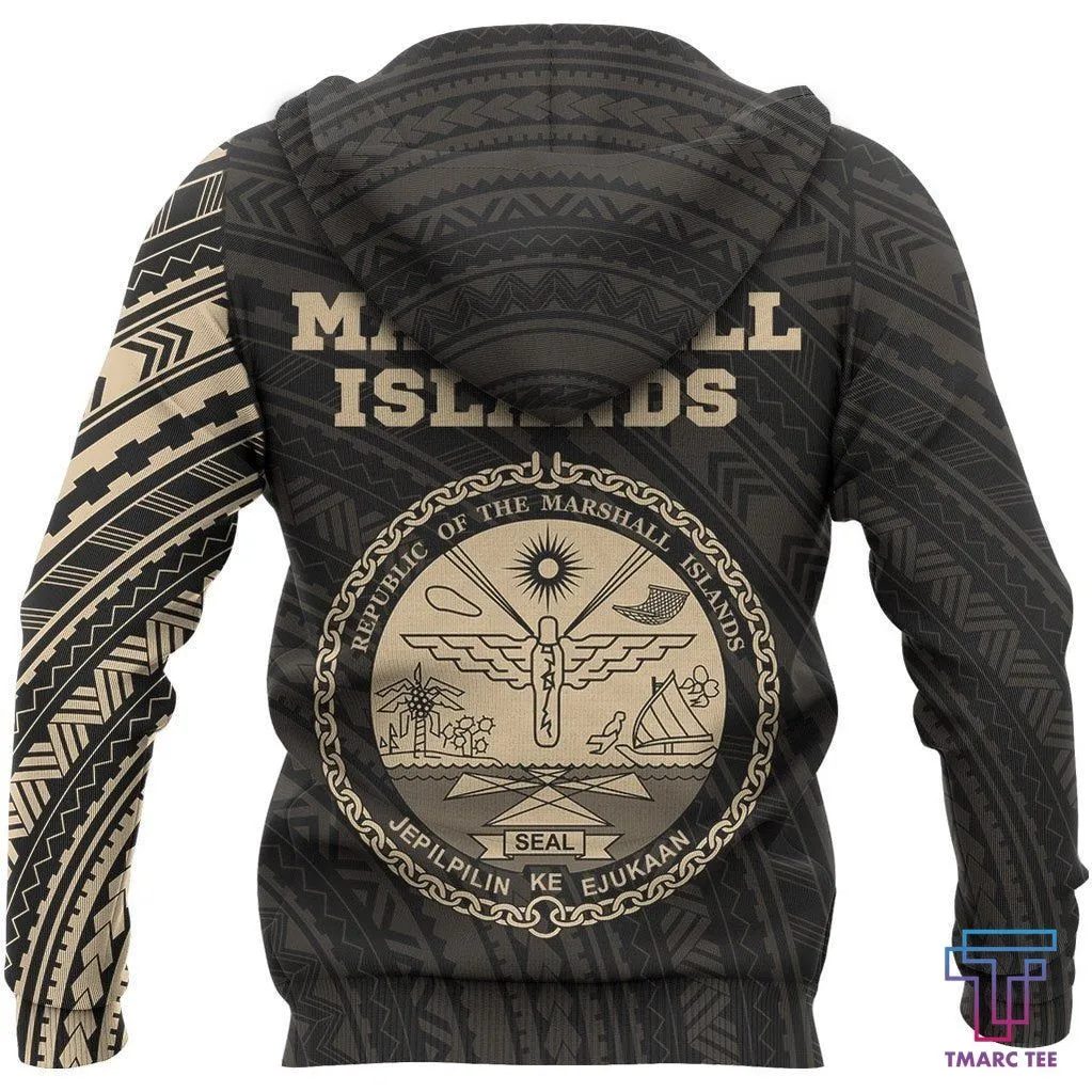 Tmarc Tee Marshall Islands in My Heart Micronesia Tattoo Style Hoodie NVD1172