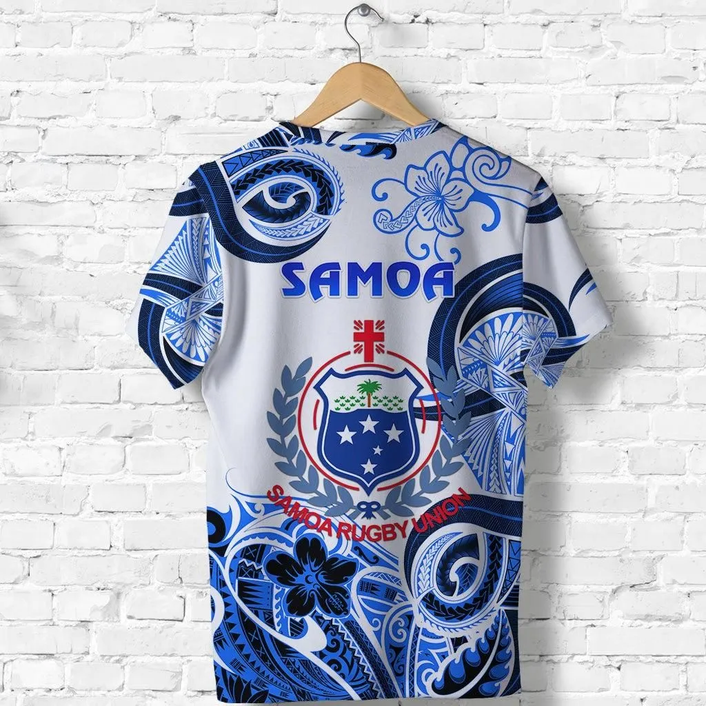 Samoa Manu T shirt Rugby Unique Style White LT8
