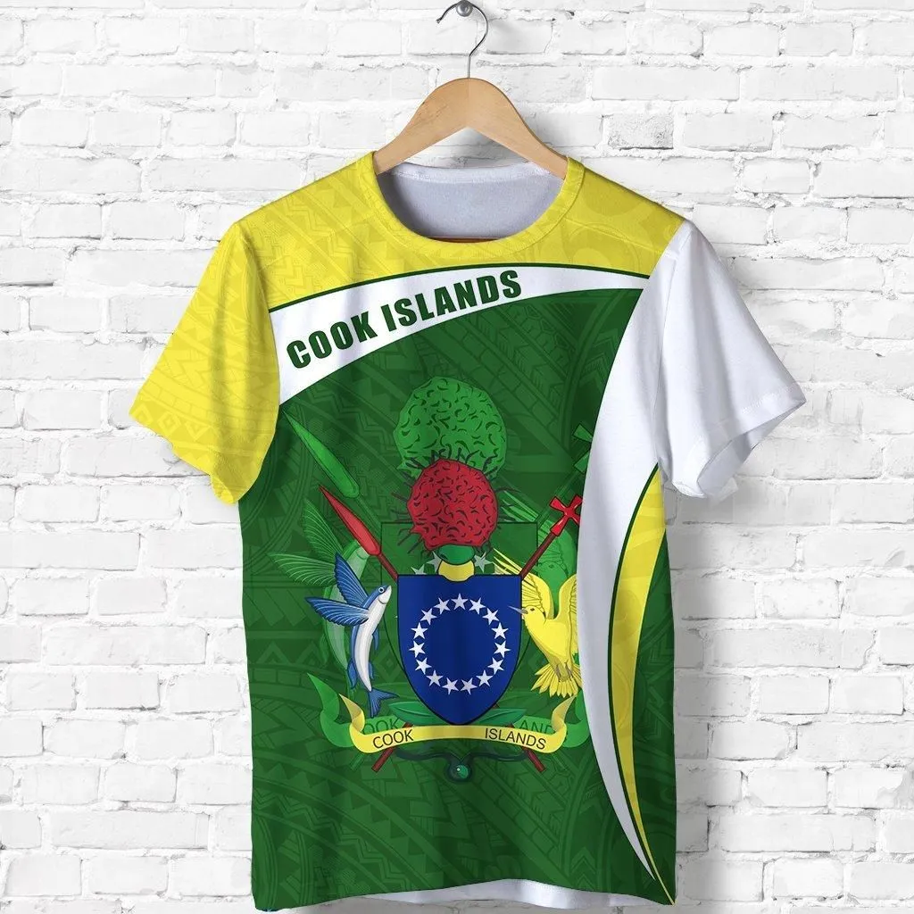 (Custom Personalised) Cook Islands Rugby T Shirt Fresh Lifestyle - Custom Text And Number