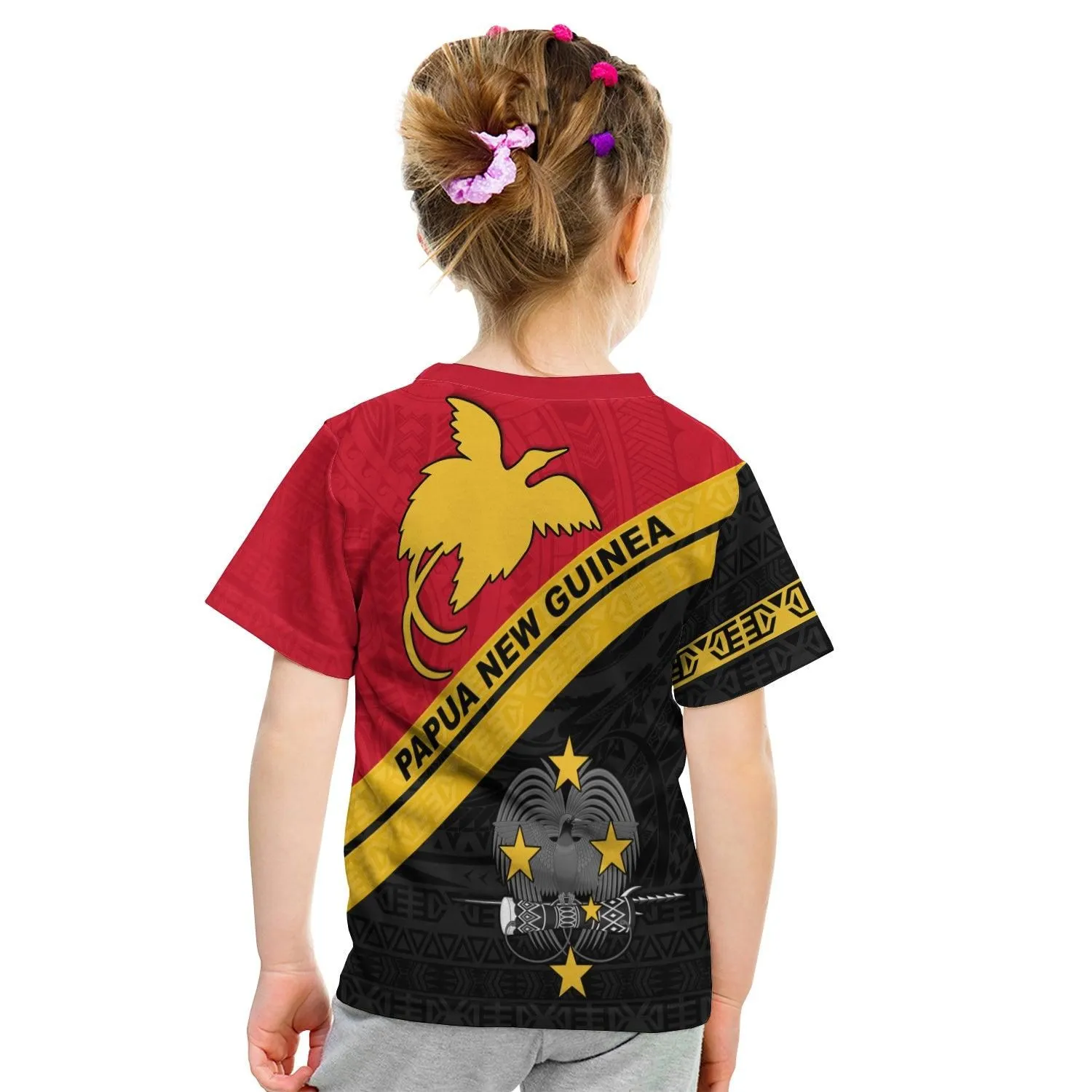 (MickyMero #14) Papua New Guinea Rugby T Shirt KID The Kumuls PNG LT13