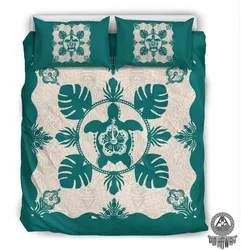 Hawaii Turtle Hibiscus Polynesian Bedding Set Iykk
