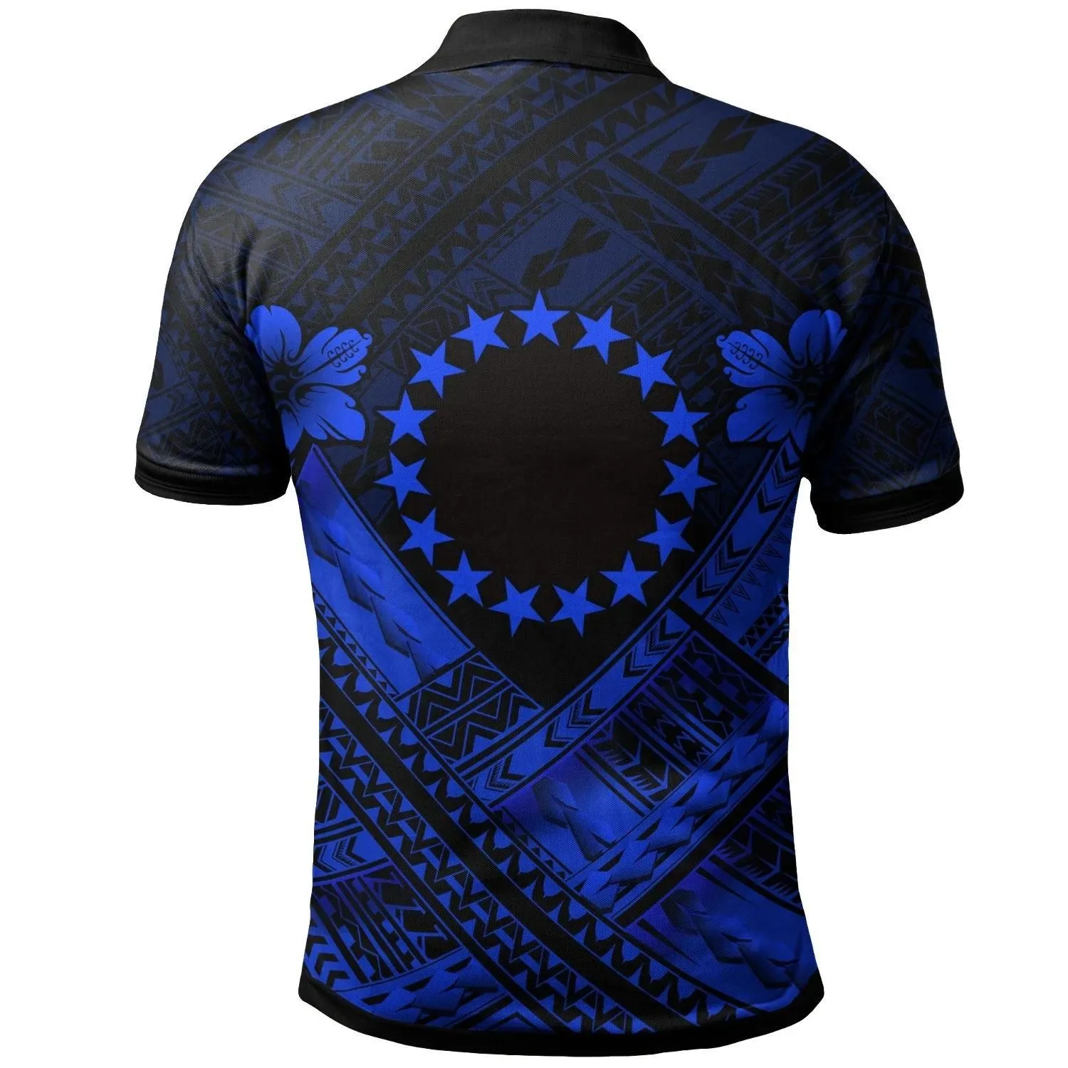 Alohawaii Shirt - Polo Shirt Cook Islands Polynesian Custom Personalised Cook Islands Blue Seal Camisole Hibiscus Style - BN18