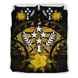Kosrae Yellow Hibiscus Bedding Set 