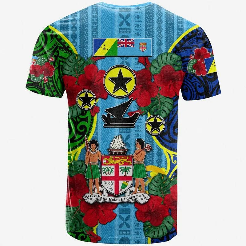 Malampa Fiji Day Hibiscus T Shirt Style LT6