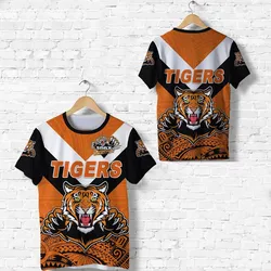 Papua New Guinea Lae Snax Tigers T Shirt Rugby Simple Style - Black LT8
